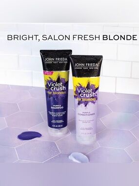John Frieda Violet Crush Purple Shampoo and Conditioner for Blondes - Purple